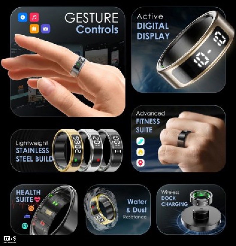 智能穿戴新維度 Pebble Halo戒指以LED數(shù)顯與體感控制革新交互體驗